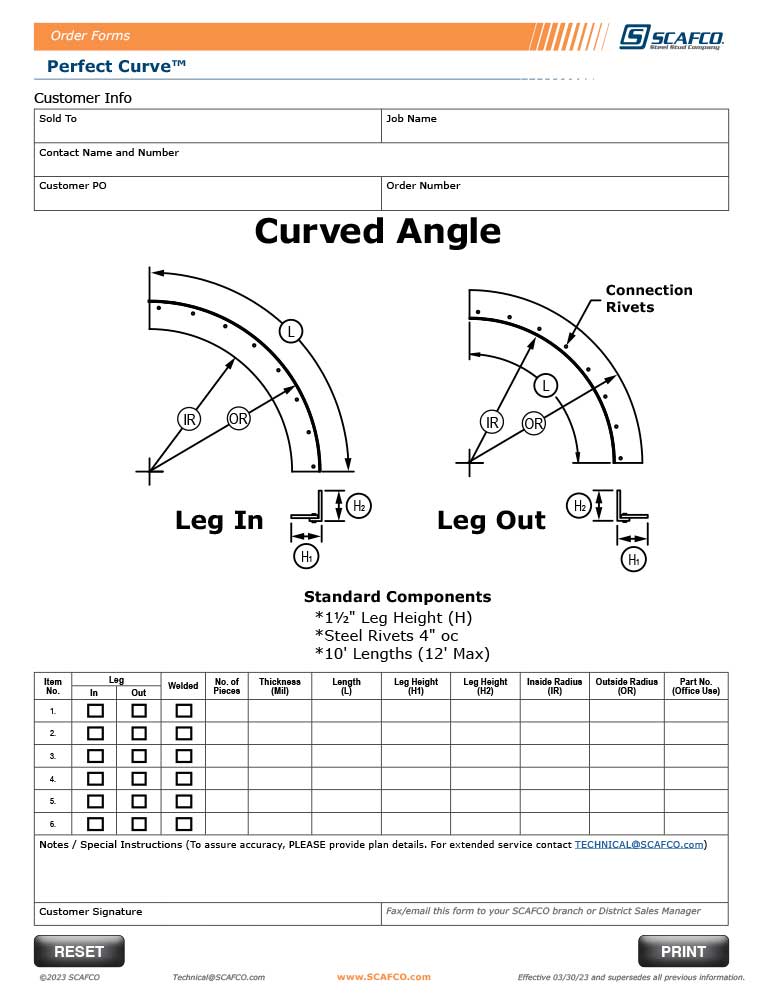 Perfect Curve Curved Angle